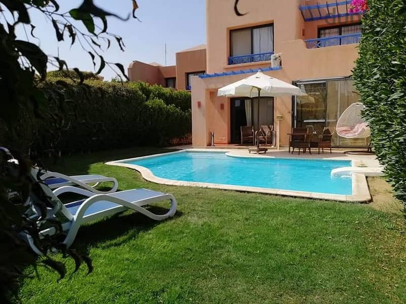 شاليه ارضي بجاردن غرفتين للبيع في قرية لافيستا جاردنز العين السخنه فيو رائع Garden chalet for sale in La Vista Gardens Ain Sokhna Village 19