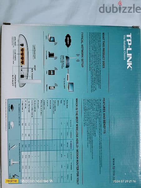 راوتر تى بى لينك Adsl2 1