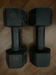 gym dumbbells 9kg 0