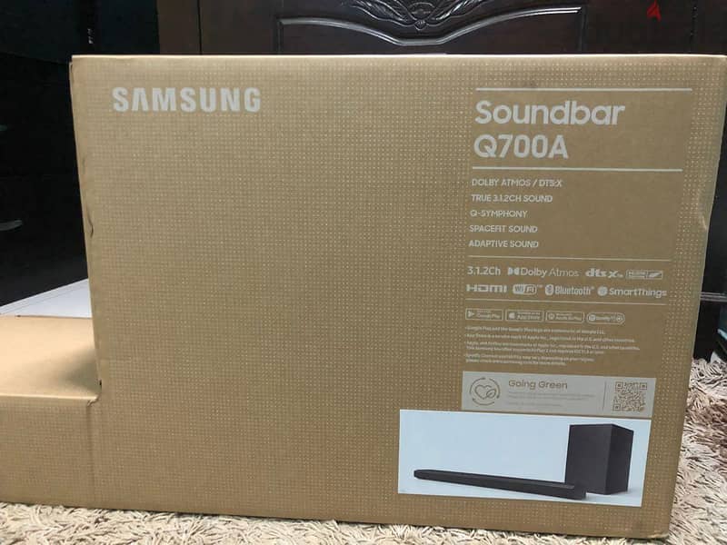 Samsung Q700A Sound Bar 3.1. 2 Channel, Black Q700A  جديد 0