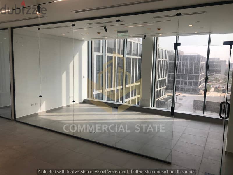 Finished Office for Rent 154m-CFC-مكتب جاهز للايجار في كايروفستيفال 5