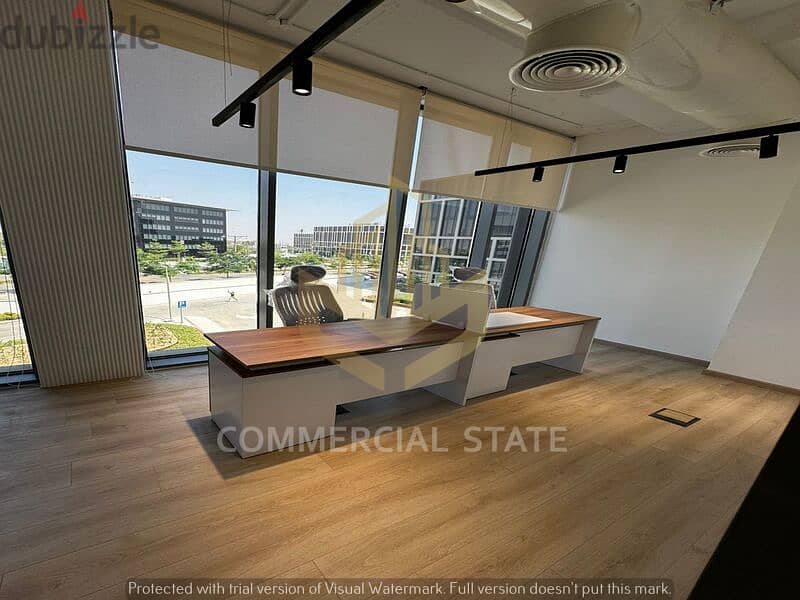 Furnished Office for Rent 95m in CFC-مكتب مفروش للايجار-كايرو فيستيفال 5