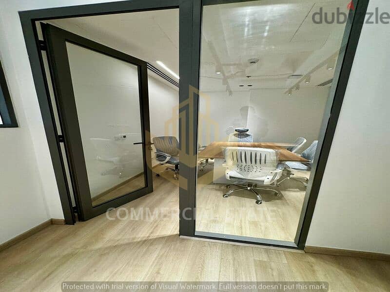 Furnished Office for Rent 95m in CFC-مكتب مفروش للايجار-كايرو فيستيفال 10