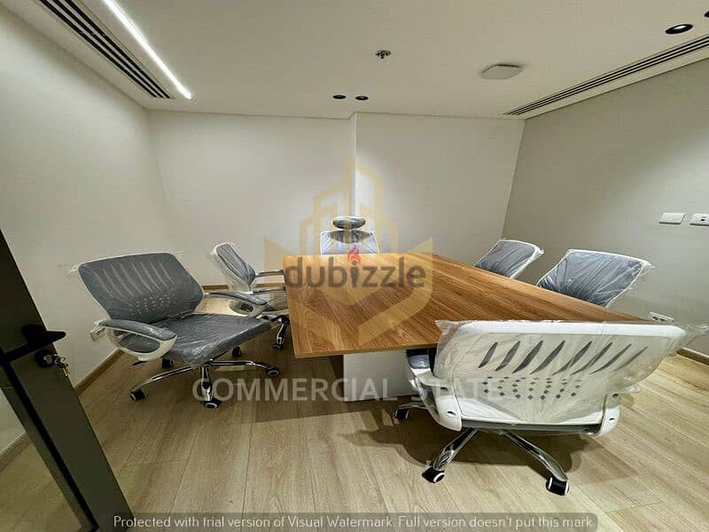 Furnished Office for Rent 95m in CFC-مكتب مفروش للايجار-كايرو فيستيفال 11