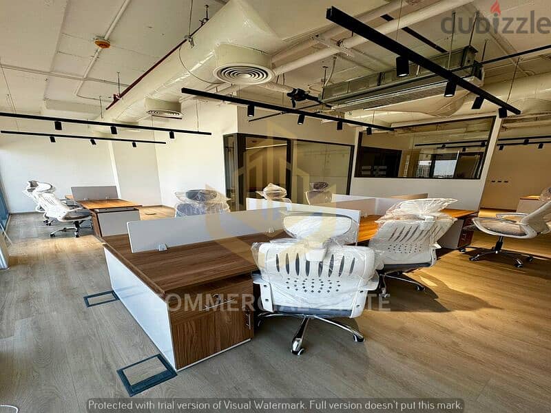 Furnished Office for Rent 95m in CFC-مكتب مفروش للايجار-كايرو فيستيفال 12