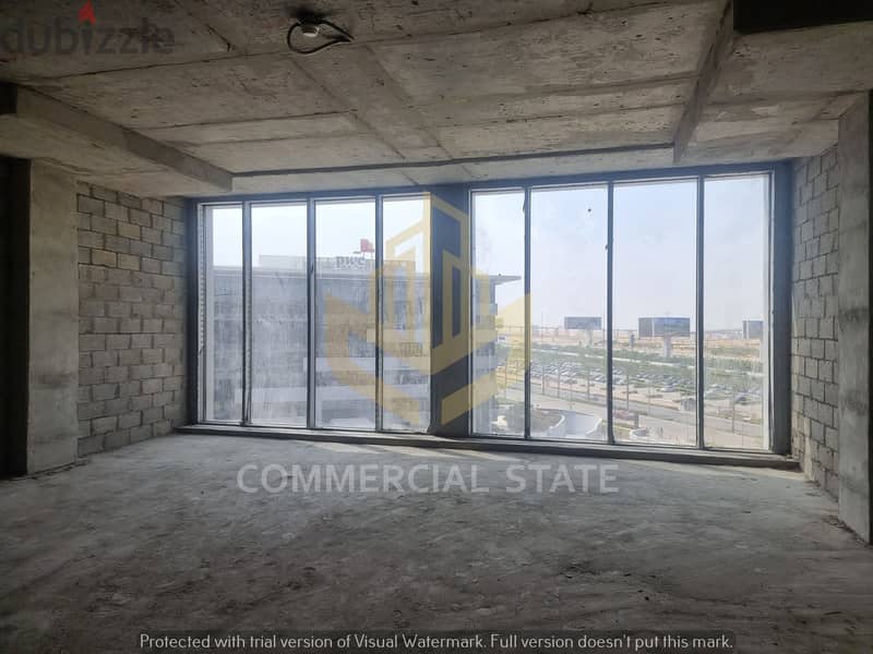 Office being finished for rent 190m- CFC-مكتب للايجار في كايروفستيفال 2