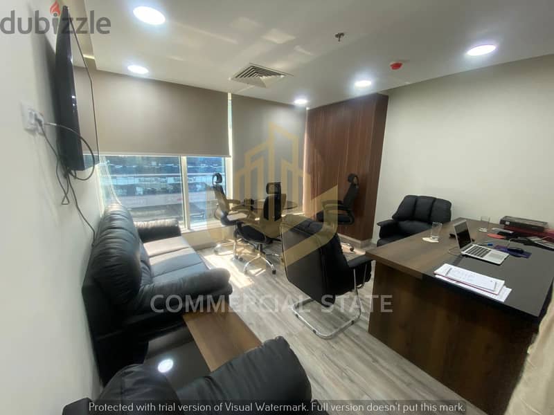 Finished Office for Rent in Trivium 55m-مكتب للايجار في تريفيوم التجمع 1