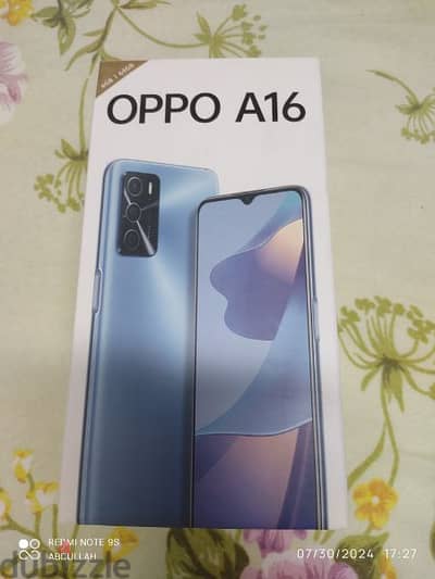 بيع موبايل oppo A16.  حالة جيدة