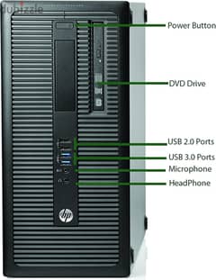 HP EliteDesk 800 G1 Tower رام 6جيجا - هارد 500