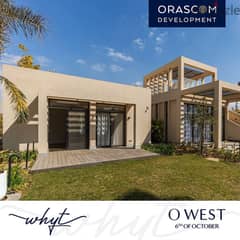 Twin house resale for sale, immediate delivery from Orascom, on the lagoon, in installments, in O West