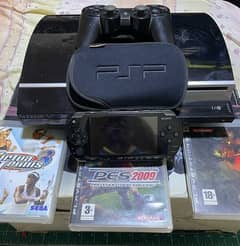 بلاي ستيشن 3 فات ps3 play station 3 fat + جهاز psp 1003