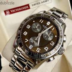 VICTORNIX SWISS ARMY Original Swiss Made Quartz Chronograph 42mm بالعل 0