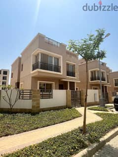 Villa for sale, 3 floors (with a private garden of 70 meters) with payment facilities in Taj City, New Cairo