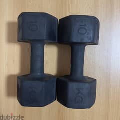 2 Dumbbells 10KG (each) - دامبلين كل واحده ١٠ كيلو 0