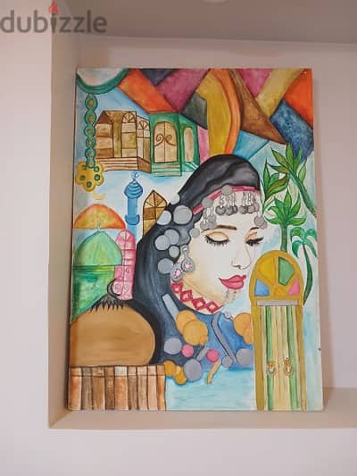 handmade folk art canvas