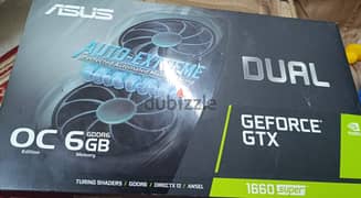 كارت شاشة Asus Dual GeForce GTX 1660 OC Graphics Card 6GB GDDR6