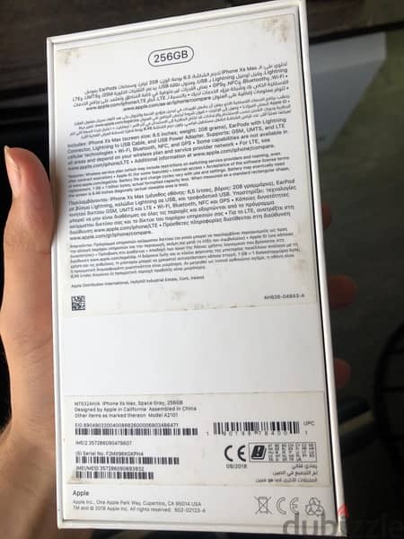 للبيع iPhone Xsmax 256 GB بطاريه 79% معاه الكرتونه والشاحن حالته زيرو 4