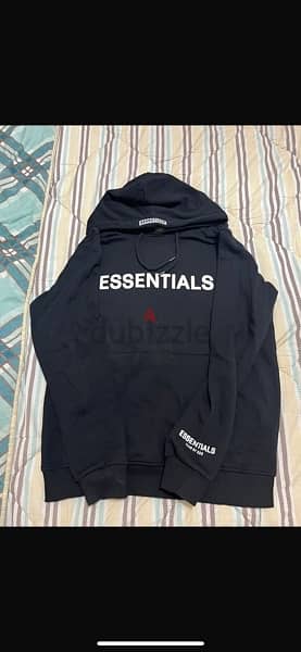 Essentials black hoodie