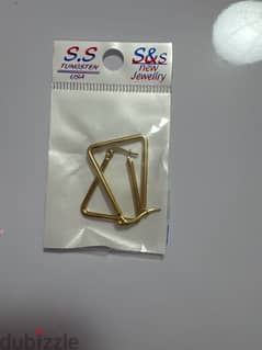 triangle shaped stainless earrings 0