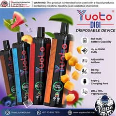 Yuoto DIGI 15000 Puffs  Disposable Vape ORIGINAL USA  DESIGNED 0