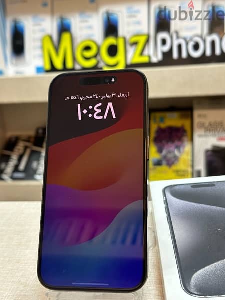 iPhone 15 pro خطين ZA بطارية 100% ضمان آبل 5