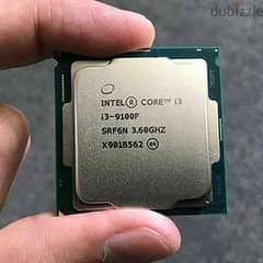 بروسيسور i3 -9100f مستعمل بحالة جيدة جدا 0