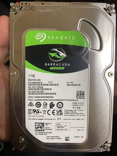 hdd 1tb - هارد كمبيوتر ١ تيرا