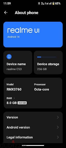 realme c53 8,256,NFC