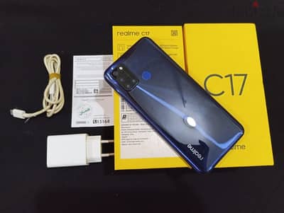 Realme C17 علبة وشاحن وضمان