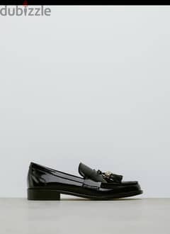 Zara black loafers size 38
