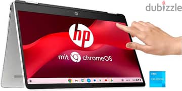 جهاز HP لسة جديد من شهرين - في الضمان  تاتش - لون ابيض - شاشة 360 0