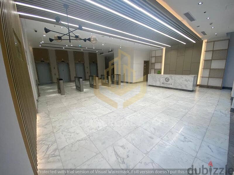 Luxurious Office in Mivida for Rent 129m-مكتب للايجار في ميفيدا التجمع 9