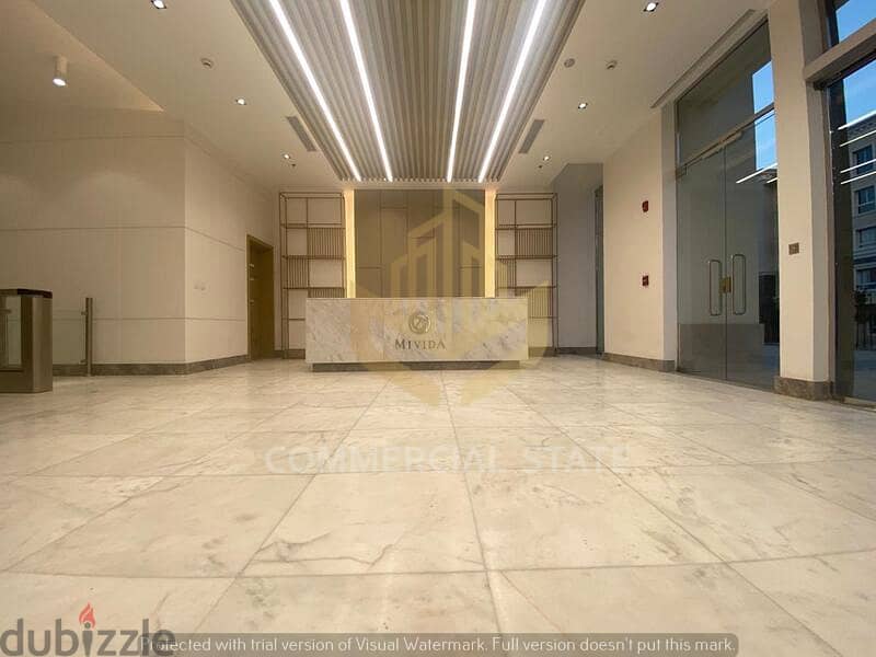 Luxurious Office in Mivida for Rent 129m-مكتب للايجار في ميفيدا التجمع 11