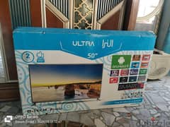 شاشه الترا ٥٠ بوصه سمارت 4k اندرويد ريسيفر داخلي بالكرتونه متفتحتش