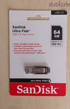 SanDisk Ultra Flair 64GB - USB 3 & USB 3.1