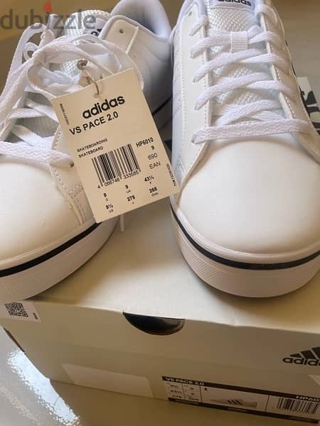 Adidas original white shoes men size 43 1/3 2