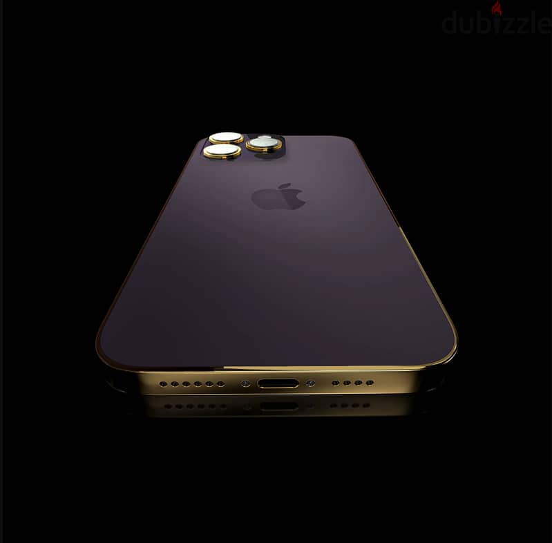 iPhone 14ProMax Deep Purple Gold Frame 2