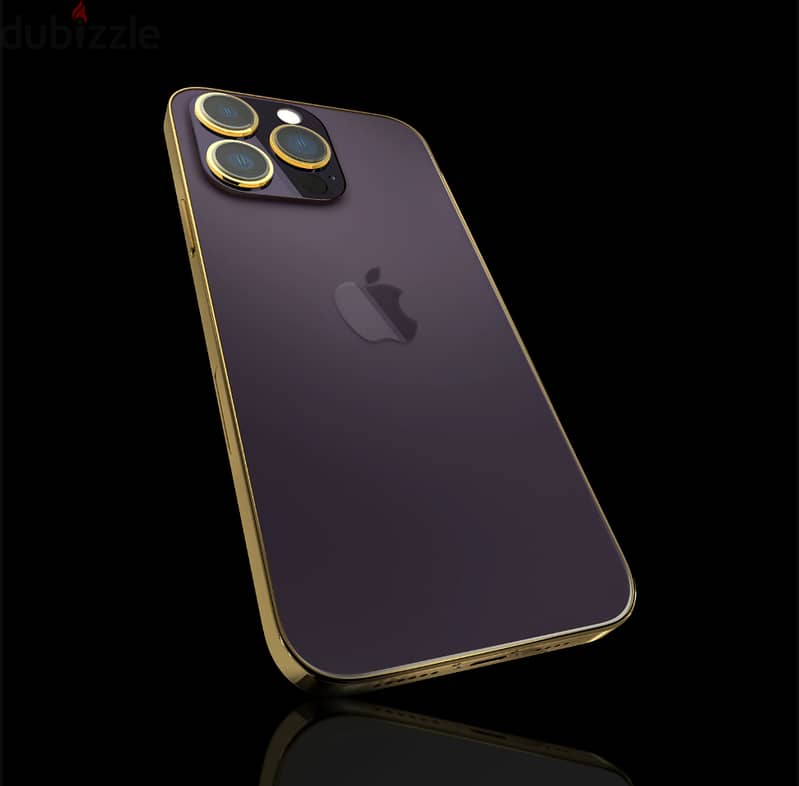 iPhone 14ProMax Deep Purple Gold Frame 3