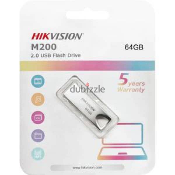 Hikvision 64 GB USB Flash Drive 
فلاشة ٦٤ جيجا هيك فيجون 1