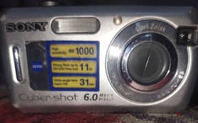 Sony digital camera cyber shot 6.0 MP