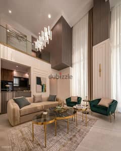 Corner villa 336 meters fully finished first row on Mazar Park, the largest central park in Mostakbal City, the compound is in the Italian style