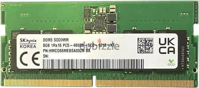 2x SK-Hynix 8GB DDR5 4800MHz for laptop