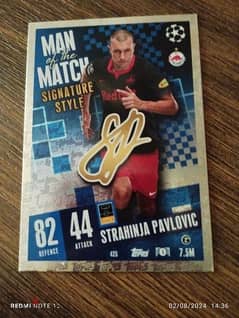 Strahinja Pavlovic signature card 0