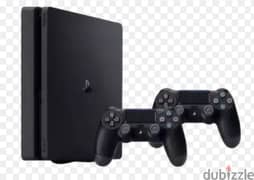 ps4 slim 2016 used with 2 controllers