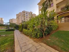 Great apartment for sale in Madinaty, ground floor with a private garden in B3, wide garden view. 