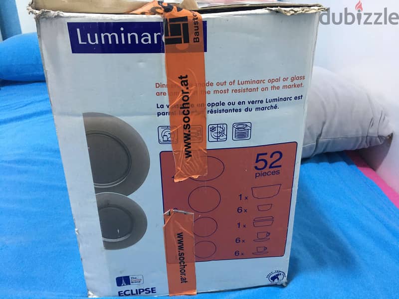 طقم سفرة بايريكس  52 قطعة لون فيميه ماركة luminarc صنع في فرنسا 4