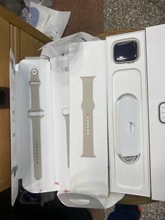 Apple Watch Series 7 45M Starlight جديدة 0