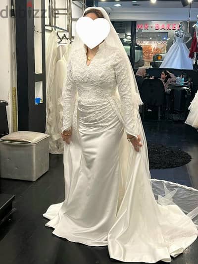 wedding dress size 42 used once