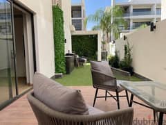 apartment 144m with garden fully furnished for rent in lake view new Cairo 0