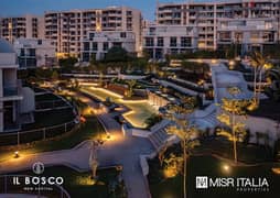 144 sqm apartment Receive 6 months with a special view 5% down payment installme over 10 years in IL Bosco Compound in the New Capital front of Celia